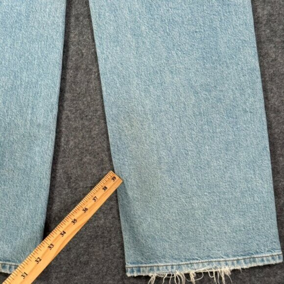 AYR Secret Sauce Comfort Stretch Wide Leg Jeans Light Wash Distressed Sz 25S Lux - Picture 7 of 14